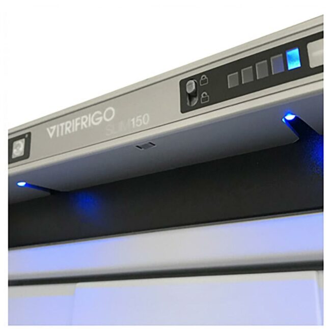 Vitrifrigo SLIM150 4.9 Cu. Ft. Refrigerator/Freezer Black (SLIM150RBD3-EQ)