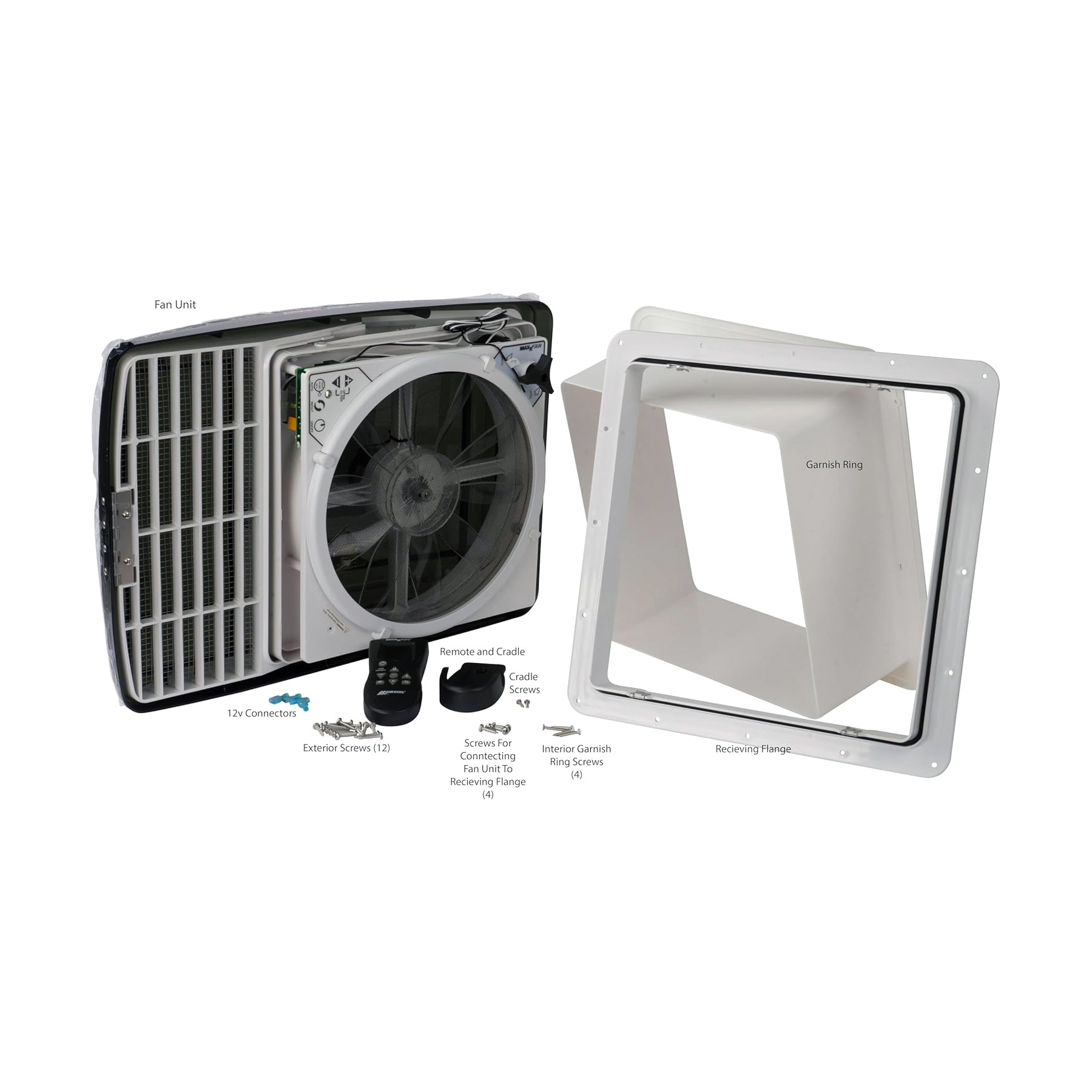 MaxxAir Maxxfan Deluxe Camper Van Roof Vent Fan (Smoke Tint) (00
