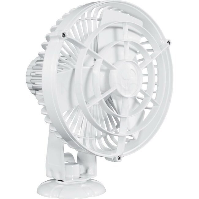 SEEKR by Caframo Kona 12V 3-Speed 7" Waterproof Fan (White) (817CAWBX)