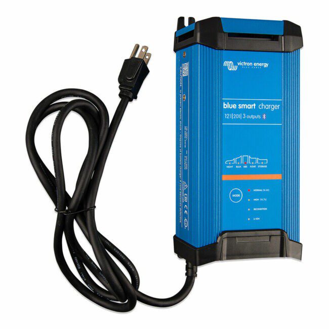 Victron Energy Blue Smart IP22 12V 20A 1 Bank 120V Battery Charger (BPC122045102)