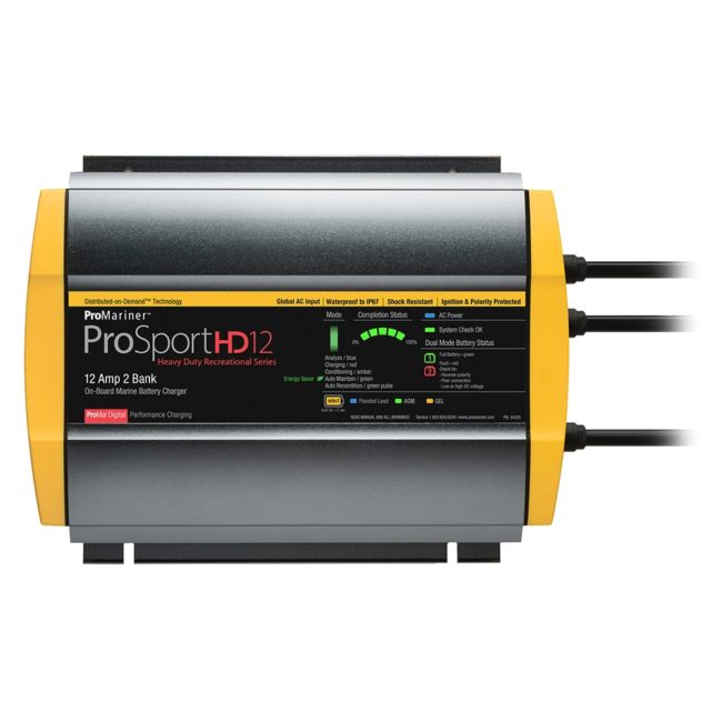 ProMariner ProSportHD 12 Global Gen 4 12A 2 Bank Battery Charger (44026)
