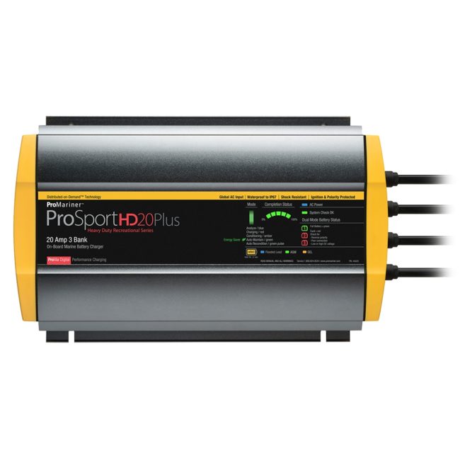 ProMariner ProSportHD 20 Plus Global Gen 4 20 Amp 3-Bank Battery Charger (44029)
