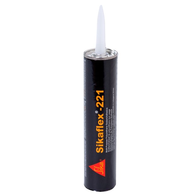 Sika Sikaflex 221 Polyurethane Adhesive & Sealant 10.3oz Cartridge (Aluminum Gray) (90892)