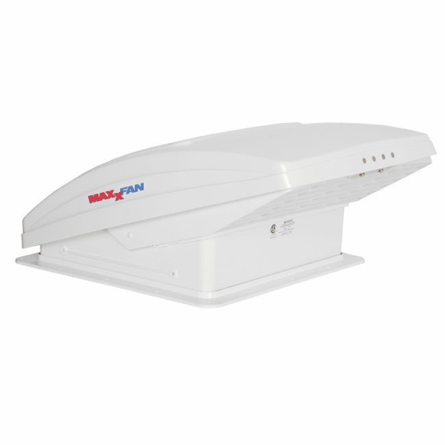 MAXXAIR Maxxfan Deluxe Camper Roof Vent Fan (White) (05100K)