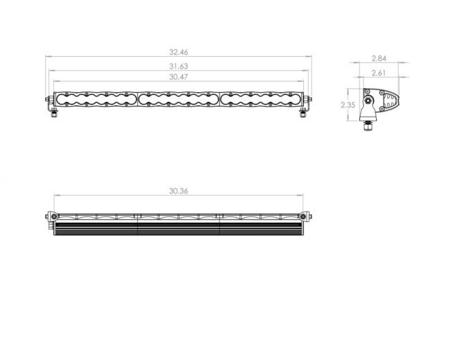 Baja Designs 30" LED Light Bar Amber Driving Combo Pattern S8 (703013)