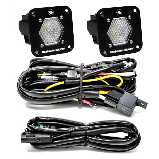 Baja Designs LED Light Pods S1 (Pair) Work/Scene LED Flush Mount Backup Kit (387809)