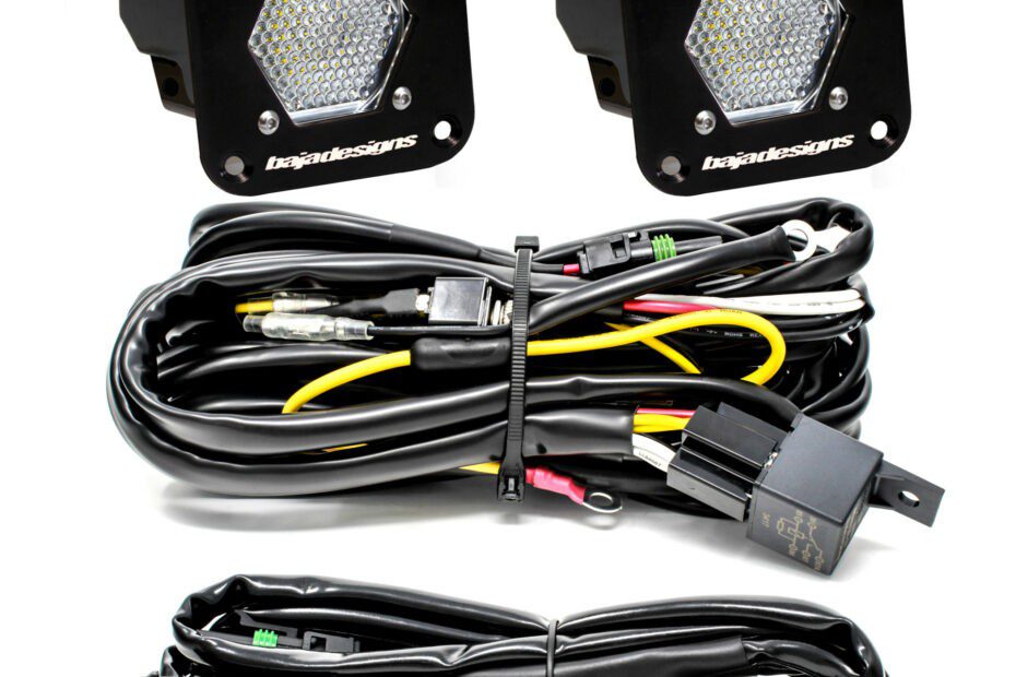Baja Designs LED Light Pods S1 (Pair) Work/Scene LED Flush Mount Backup Kit (387809)