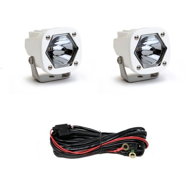 Baja Designs LED LIght Pods S1 Spot Laser White (Pair) (387807WT)