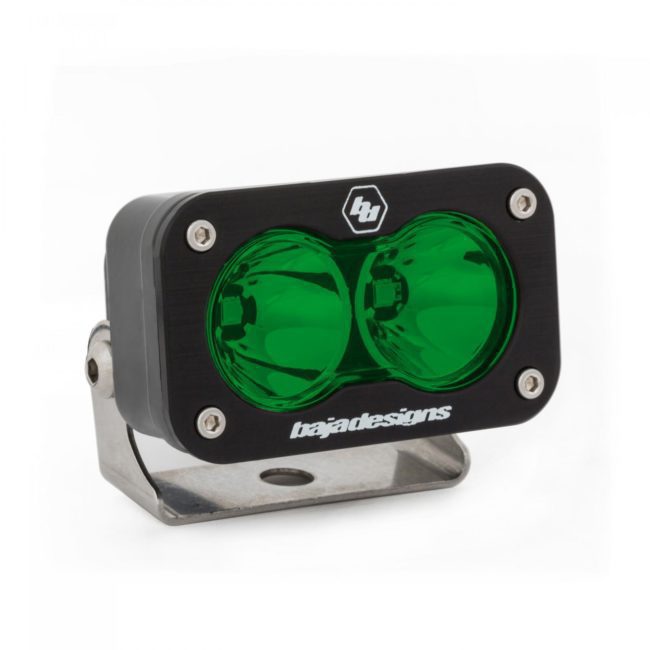 Baja Designs LED Work Light Green Lens Spot Pattern S2 Sport (540001GR)