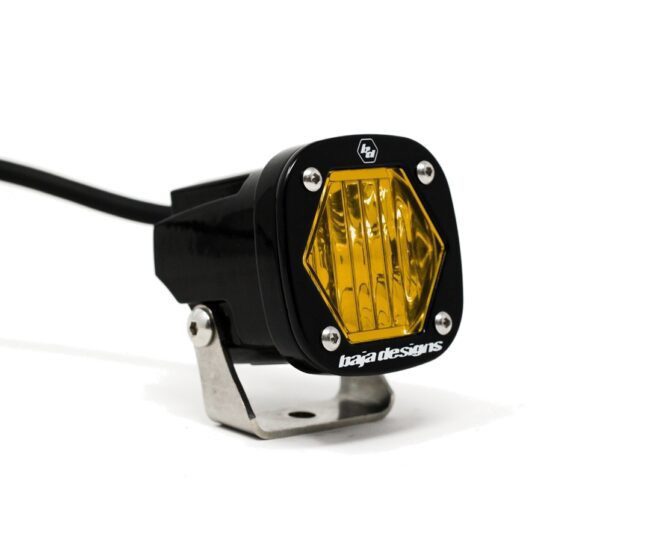 Baja Designs S1 Amber Wide Cornering LED Light with Mounting Bracket (380015)