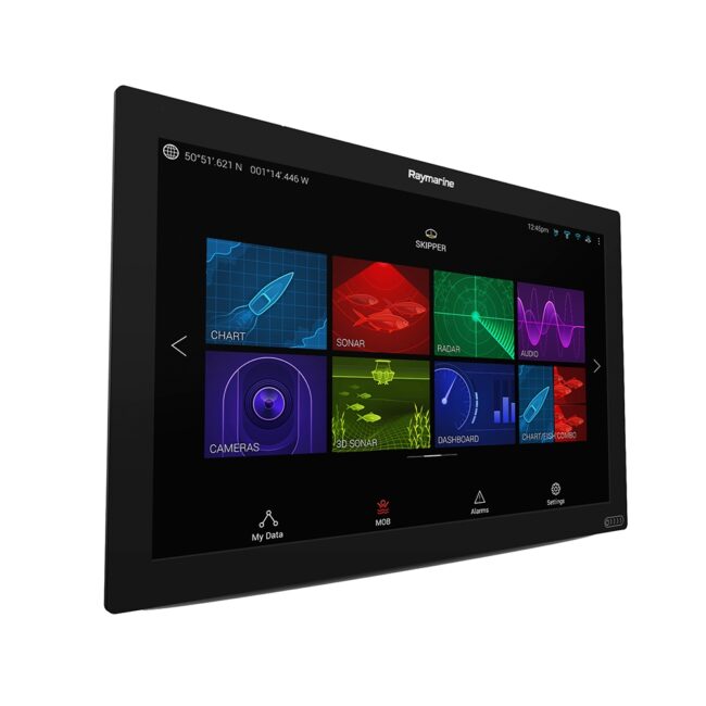 Raymarine Axiom XL 22 Glass Bridge Multifunction Display Kit with RCR-SD, Alarm/Cable (T70429)