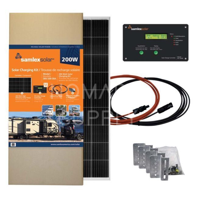 Samlex SRV-200-30A Solar Charging Kit 200W w/30A Charge Controller (SRV-200-30A)
