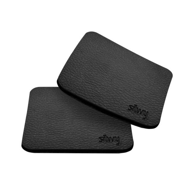 silwy Leather-Look Metal Nano-Gel Pad Coaster (Set of 2)