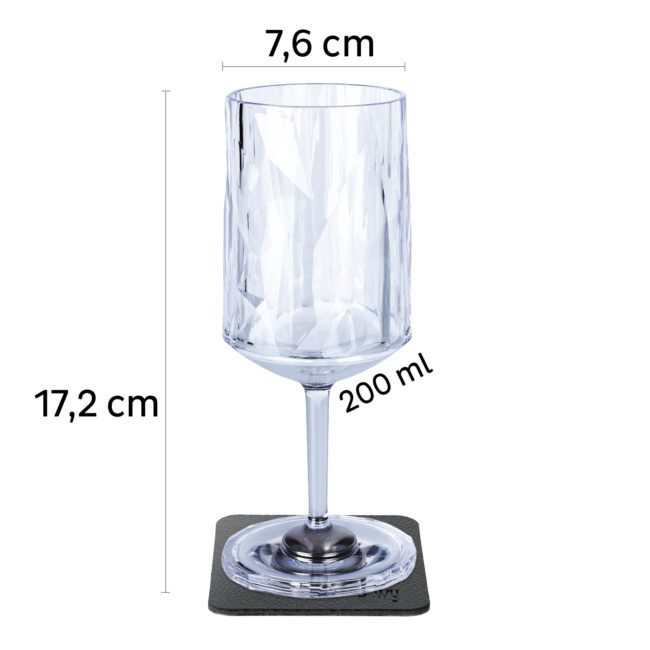silwy Magnetic Shatterproof Wine Glass (Set of 6)