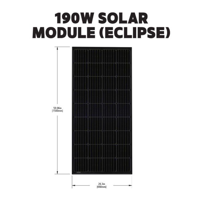 Go Power! RIGID Eclipse 190E 190 Watt Solar Panel Expansion Kit (GP-ECLIPSE-190E)