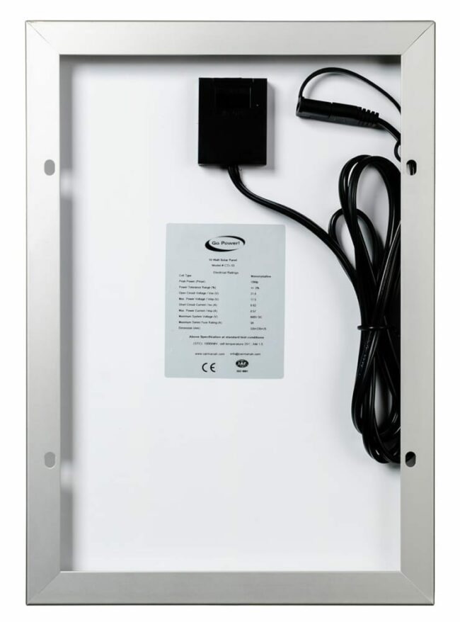 Go Power! 10 Watt Eco Solar Panel Trickle Charger Kit (GP-ECO-10)