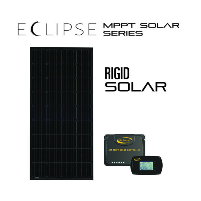 Go Power! RIGID Eclipse 190 Watt Solar Panel Kit w/ 30A MPPT Controller (GP-ECLIPSE-190)