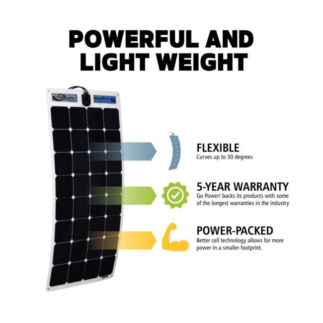 Go Power! 200 Watt Flexible Solar Kit (GP-FLEX-200)