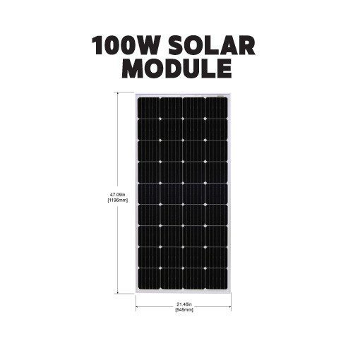 Go Power! Retreat 100 Watt Solar Panel Kit