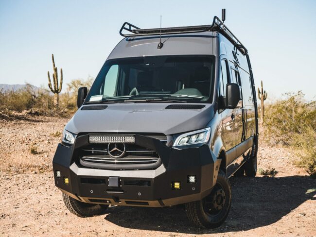 Backwoods Nomad Front Bumper for 2019+ Mercedes Sprinter (With Bull Bar)