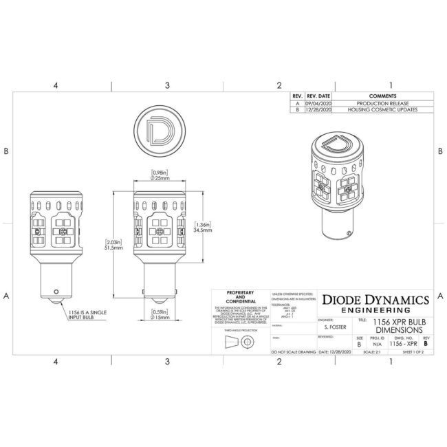 Diode Dynamics 1156 XPR Reverse LED Bulbs for Mercedes Sprinter (Pair)