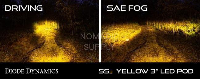 Diode Dynamics Stage Series 3" SAE/DOT Yellow Sport LED Pod