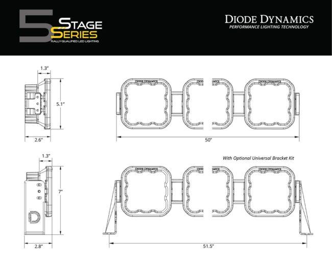 Diode Dynamics SS5 CrossLink 8-Pod LED Light Bar