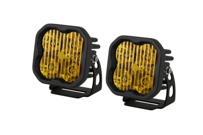 Diode Dynamics Stage Series 3" SAE/DOT Yellow Pro LED Pod (Pair)