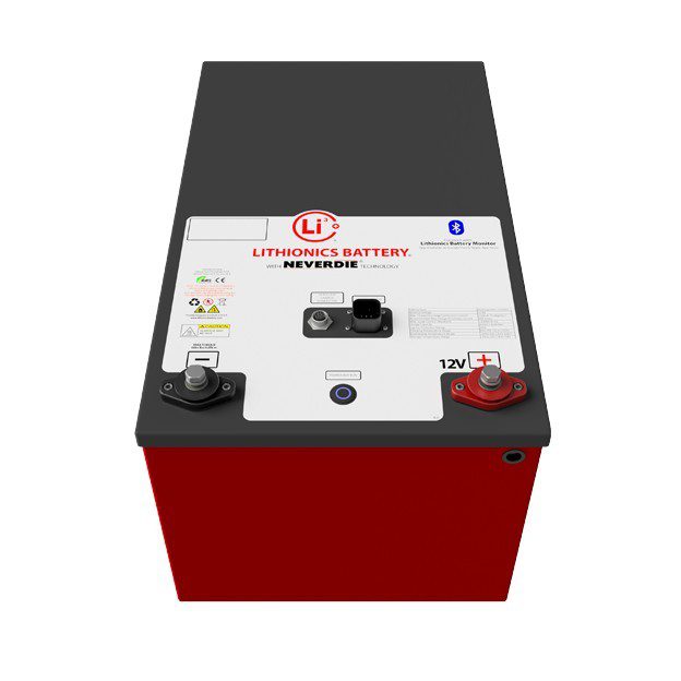 Lithionics 12V 630AH E2112 GTX Battery w/ Built in Heater