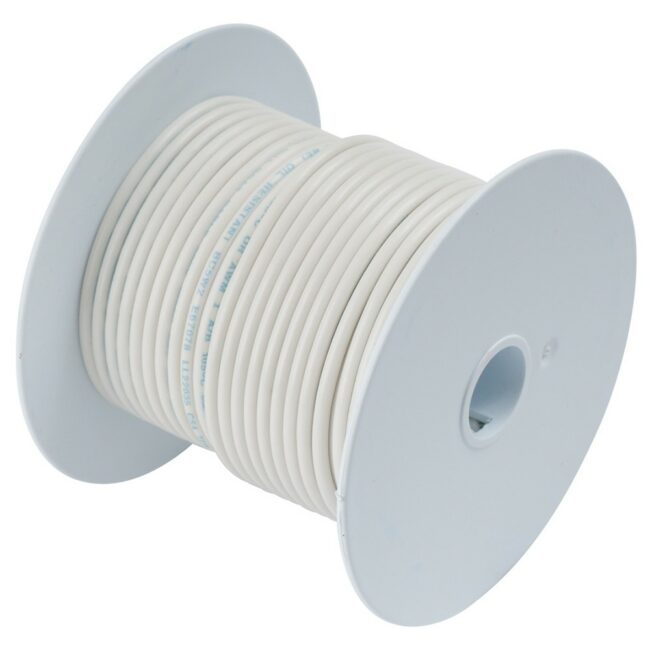 Ancor 10 AWG Tinned Copper Wire 100' White (108910)