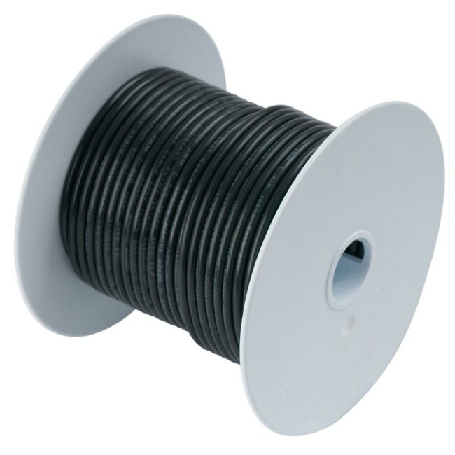 Ancor Black 10 AWG Tinned Copper Wire 25' (108002)