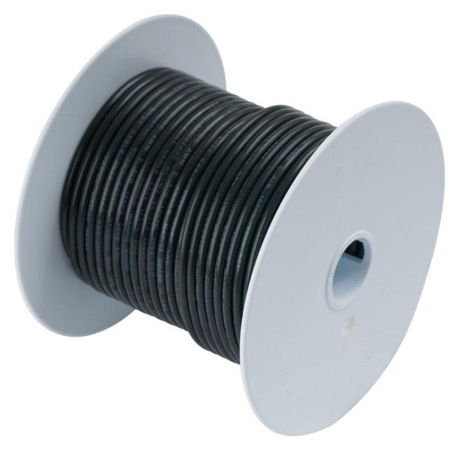 Ancor Black 6 AWG Tinned Copper Wire 250' (112025)