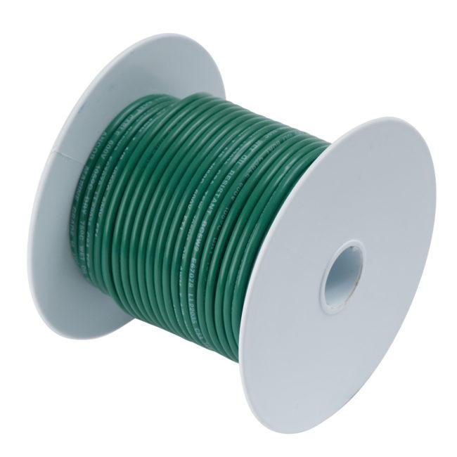 Ancor Green 6 AWG Tinned Copper Wire 100' (112310)