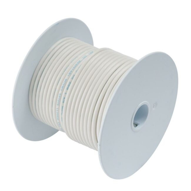 Ancor White 8 AWG Tinned Copper Wire 100' (111710)