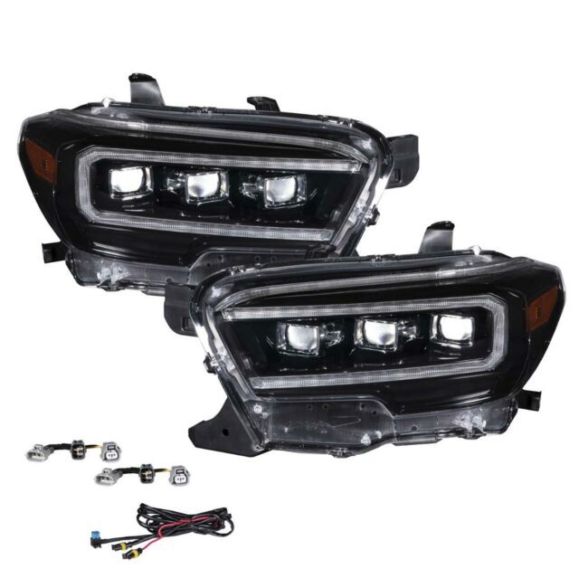 Form Lighting 2016+ Toyota Tacoma Sequential LED Projector Headlights (Pair) (FL0001)