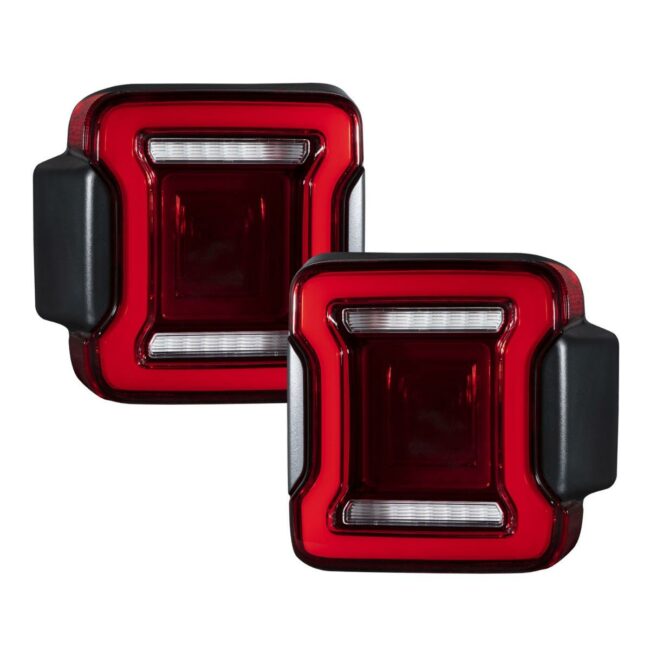 Form Lighting 2018+ Jeep Wrangler LED Tail Lights Red (Pair) (FL0013)