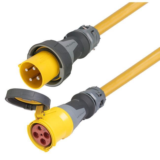 Marinco 100 Amp 125/250V 3-Pole 4-Wire 50-foot Shore Power Cable Set (CS50EXT4)