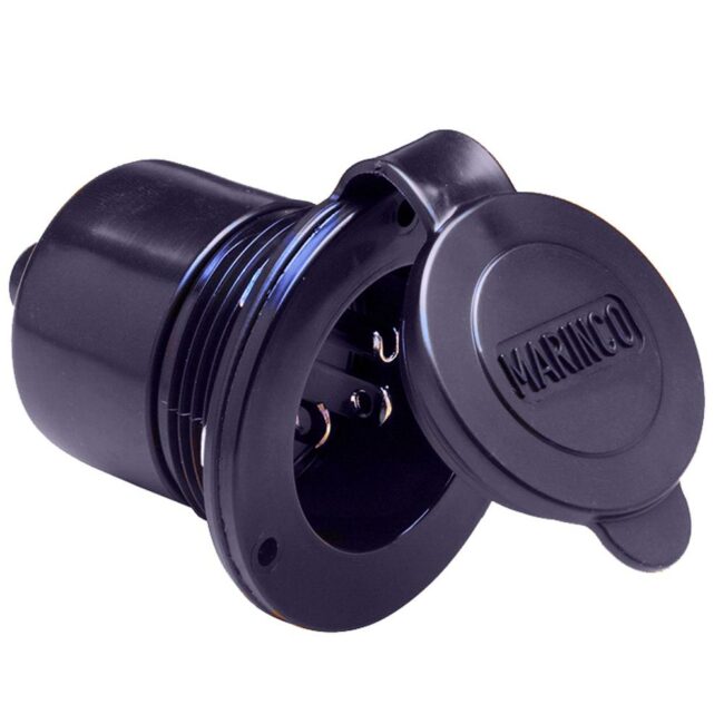 Marinco Marine On-Board Hard Wired Charger Shore Power Inlet 15Amp Black (150BBI)