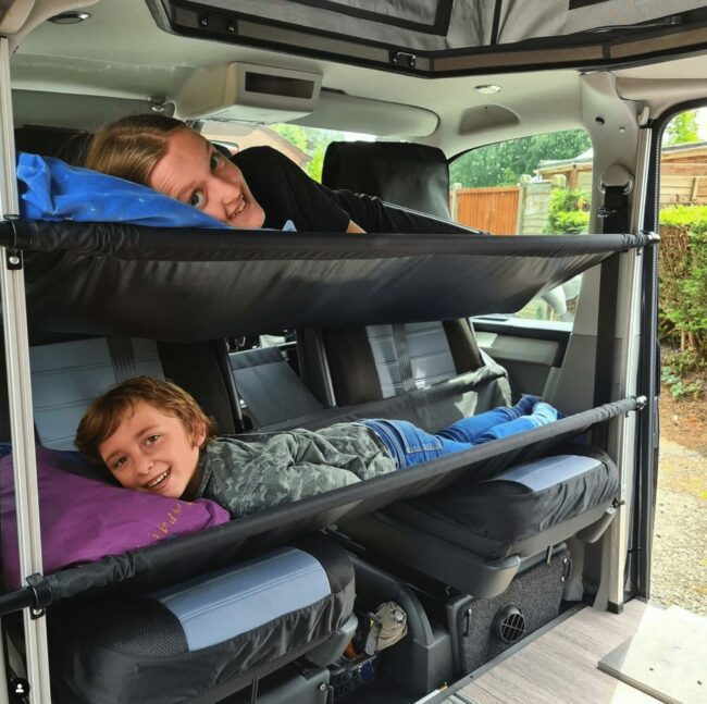 Cabbunk Camper Van Hammock Bunk Bed System for Kids