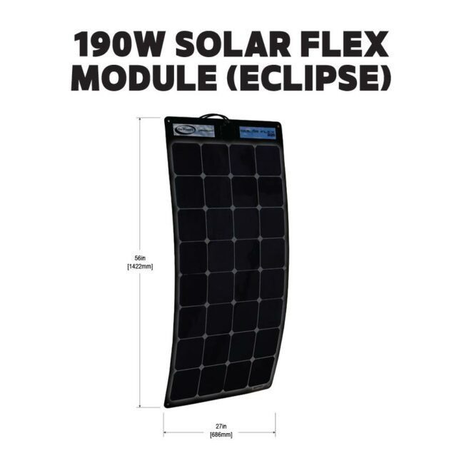 Go Power! SolarFlex Eclipse 190W Flexible Panel + 30A MPPT Controller Solar Kit