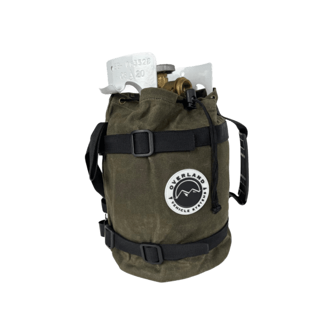 Overland Vehicle Systems Waxed Canvas 5lb. Propane Tank Bag (21189941)