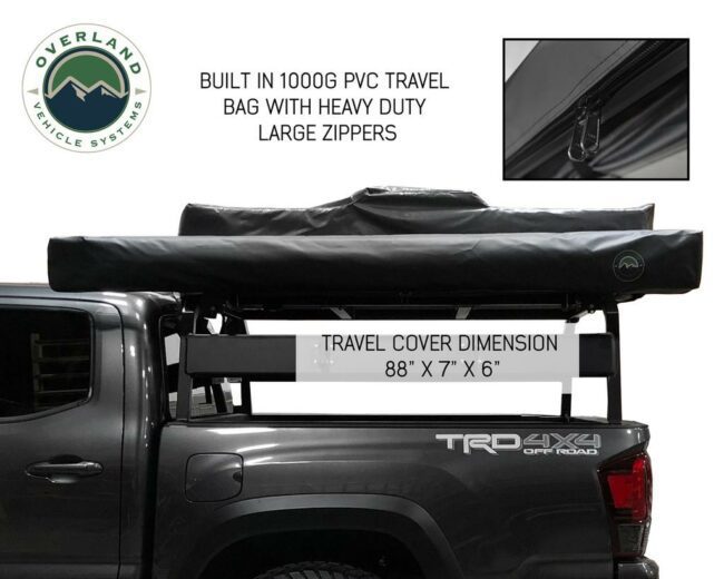 Overland Vehicle Systems 180 Degree Driver Side Awning for Mid-High Roof Camper Vans (19609908)