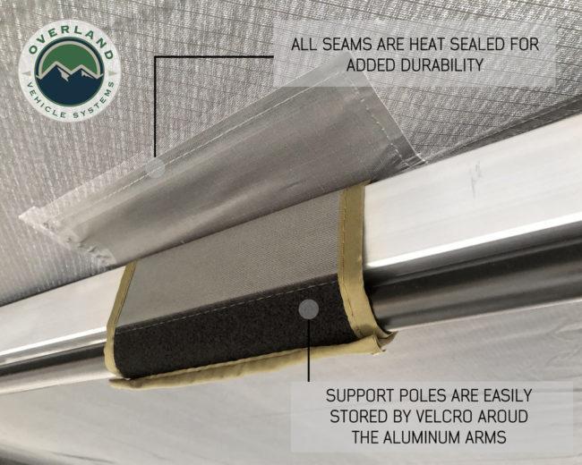 Overland Vehicle Systems 270 Degree Driver Side Awning for Mid-High Roof Camper Vans (19519908)