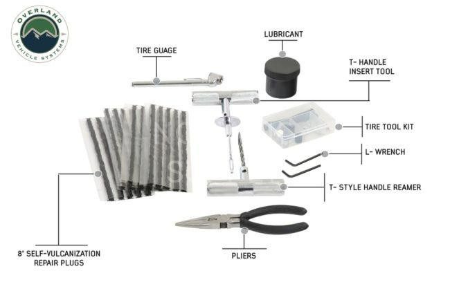 Overland Vehicle Systems 53 Piece Tire Plug Repair Kit (12030001)
