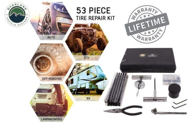 Overland Vehicle Systems 53 Piece Tire Plug Repair Kit (12030001)