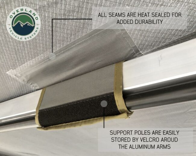 Overland Vehicle Systems Nomadic 270 Degree Awning w/ 3 Piece Wall Kit (Driver Side) (19539907)