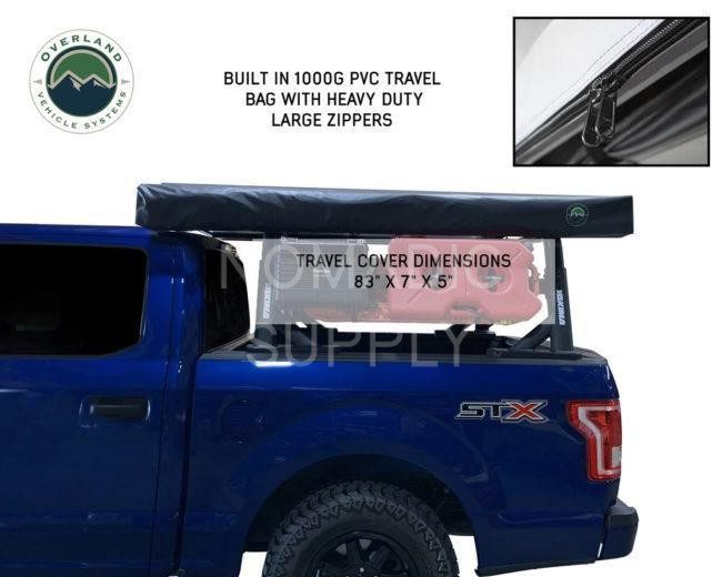 Overland Vehicle Systems Nomadic LT 270 Overlanding Vehicle Awning w/ Wall 1 and 2 (Driver Side) (19579907)