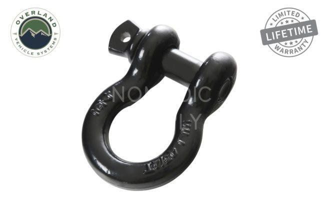 Overland Vehicle Systems Recovery Shackle 3/4" 4.75 Ton (Gloss Black) (19019901)
