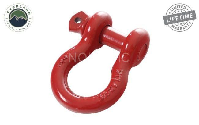 Overland Vehicle Systems Recovery Shackle 3/4" 4.75 Ton (Gloss Red) (19019904)
