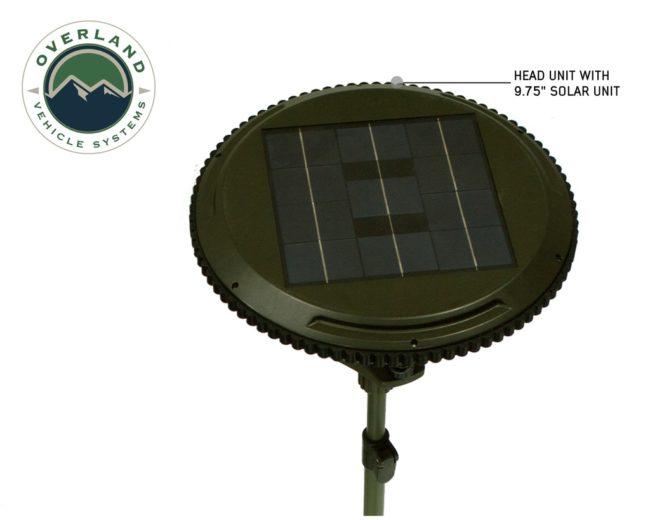 Overland Vehicle Systems UFO Solar Camping LED Tripod Light Pod w/ Bluetooth Speaker (15049901)
